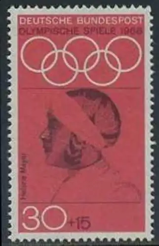 BUND 1968 Michel-Nummer 0564 postfrisch EINZELMARKE