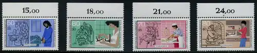 BUND 1987 Michel-Nummer 1315-1318 postfrisch SATZ(4) EINZELMARKEN RÄNDER oben (a)