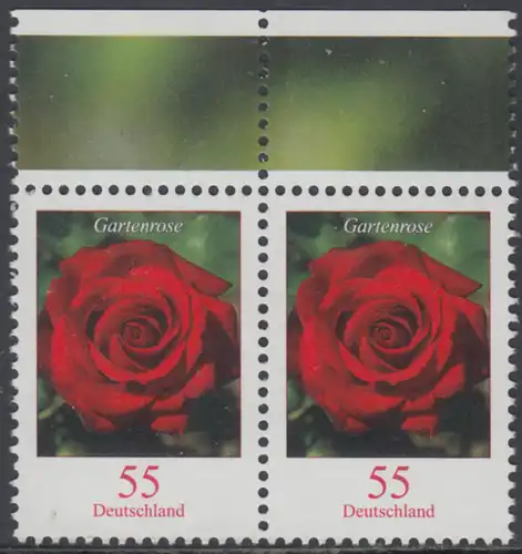 BUND 2008 Michel-Nummer 2669 postfrisch horiz.PAAR RÄNDER oben (a)