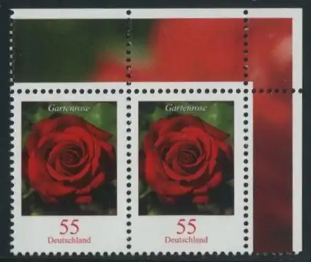 BUND 2008 Michel-Nummer 2669 postfrisch horiz.PAAR ECKRAND oben rechts