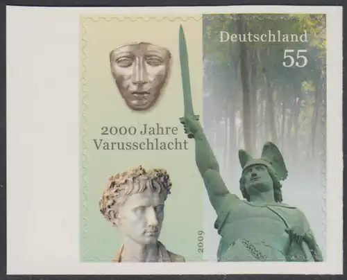 BUND 2009 Michel-Nummer 2741 postfrisch EINZELMARKE (b) -aus MH/selbstklebend-