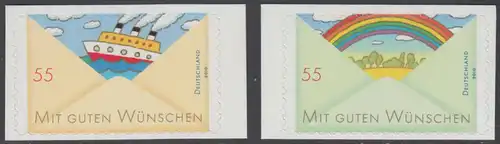 BUND 2011 Michel-Nummer 2849-2849 postfrisch SATZ(2) EINZELMARKEN -aus MH/selbstklebend-