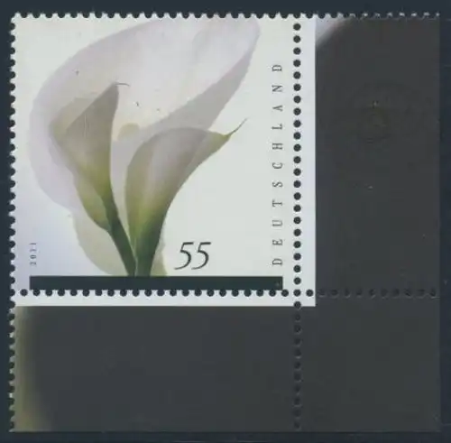 BUND 2011 Michel-Nummer 2894 postfrisch EINZELMARKE ECKRAND unten rechts