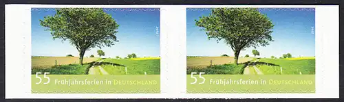 BUND 2012 Michel-Nummer 2923 postfrisch horiz.PAAR (a) -aus MH/selbstklebend-