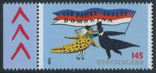 BUND 2012 Michel-Nummer 2957 postfrisch EINZELMARKE RAND links (a)