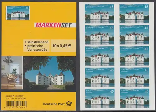 BUND 2013 Michel-Nummer 3016 postfrisch Markenheft(10) -selbstklebend-