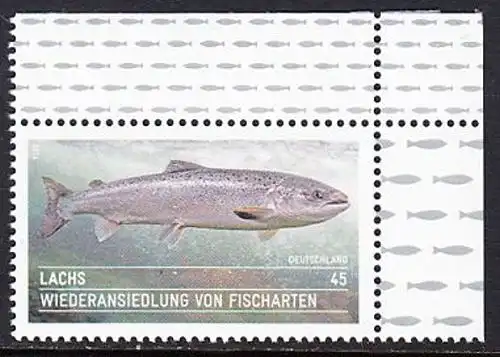 BUND 2014 Michel-Nummer 3051 postfrisch EINZELMARKE ECKRAND oben rechts