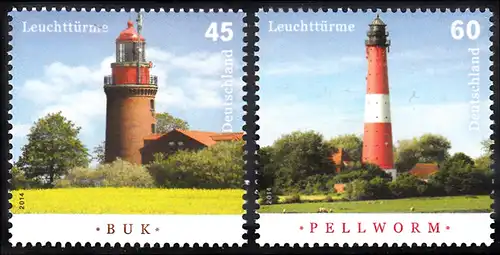 BUND 2014 Michel-Nummer 3089-3090 postfrisch SATZ(2) EINZELMARKEN