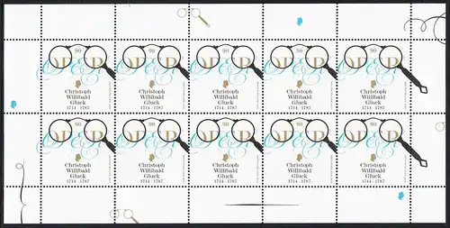 BUND 2014 Michel-Nummer 3092 postfrisch BOGEN(10)