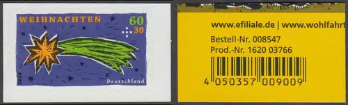 BUND 2014 Michel-Nummer 3112 postfrisch EINZELMARKE m/ EAN -aus MH/selbstklebend- 