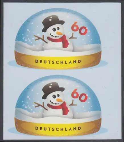 BUND 2014 Michel-Nummer 3113 postfrisch vert.PAAR (b) -aus MH/selbstklebend- 