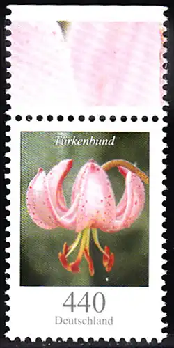 BUND 2014 Michel-Nummer 3118 postfrisch EINZELMARKE RAND oben (b)