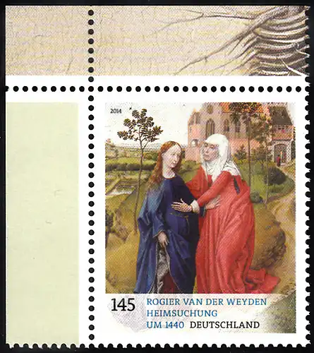 BUND 2014 Michel-Nummer 3119 postfrisch EINZELMARKE ECKRAND oben links