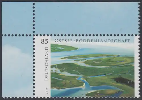 BUND 2015 Michel-Nummer 3126 postfrisch EINZELMARKE ECKRAND oben links