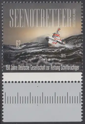 BUND 2015 Michel-Nummer 3153 postfrisch EINZELMARKE RAND unten (b)