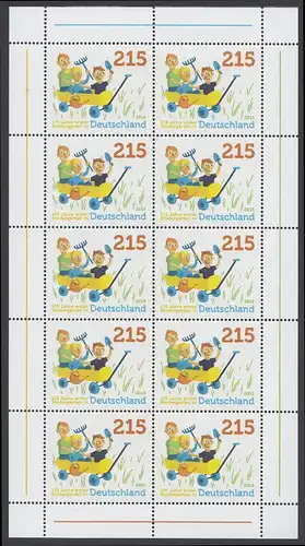 BUND 2015 Michel-Nummer 3158 postfrisch BOGEN(10)