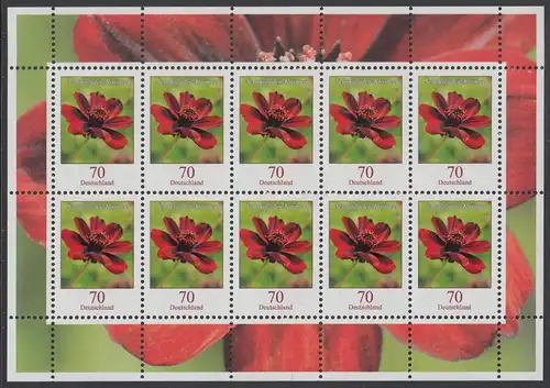 BUND 2015 Michel-Nummer 3189 postfrisch BOGEN(10) 