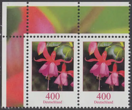 BUND 2015 Michel-Nummer 3190 postfrisch horiz.PAAR ECKRAND oben links