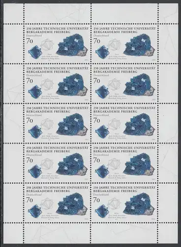 BUND 2015 Michel-Nummer 3194 postfrisch BOGEN(10)