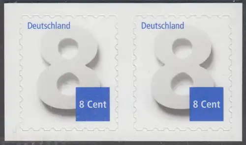 BUND 2015 Michel-Nummer 3196 postfrisch  horiz.PAAR (a) -aus MH/selbstklebend- 