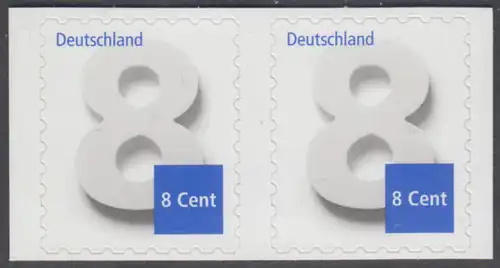 BUND 2015 Michel-Nummer 3196 postfrisch  horiz.PAAR (b) -aus MH/selbstklebend- 