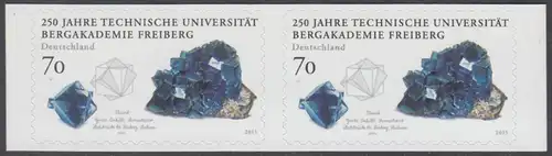 BUND 2015 Michel-Nummer 3198 postfrisch horiz.PAAR (b) -aus MH/selbstklebend- 