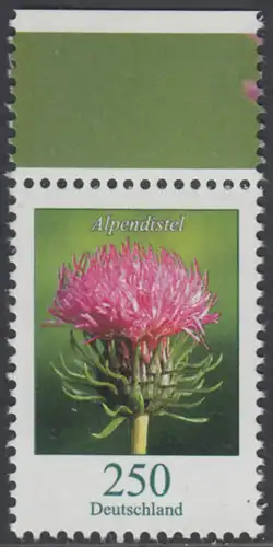 BUND 2016 Michel-Nummer 3199 postfrisch EINZELMARKE RAND oben (a)