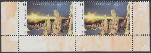 BUND 2016 Michel-Nummer 3203 postfrisch horiz.PAAR ECKRÄNDER unten rechts/links 