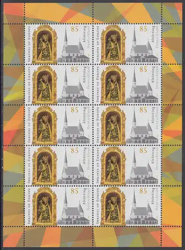 BUND 2016 Michel-Nummer 3240 postfrisch BOGEN(10)