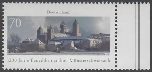 BUND 2016 Michel-Nummer 3258 postfrisch EINZELMARKE RAND rechts