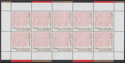 BUND 2016 Michel-Nummer 3263 postfrisch BOGEN(10)