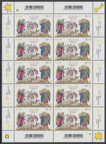 BUND 2016 Michel-Nummer 3266 postfrisch BOGEN(10)