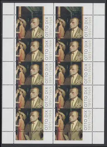 BUND 2016 Michel-Nummer 3267 postfrisch BOGEN(10)