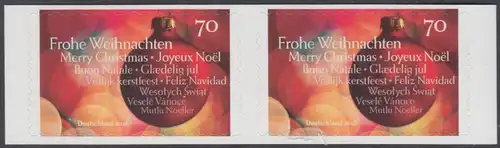 BUND 2016 Michel-Nummer 3270 postfrisch  horiz.PAAR (b) -aus MH/selbstklebend- 