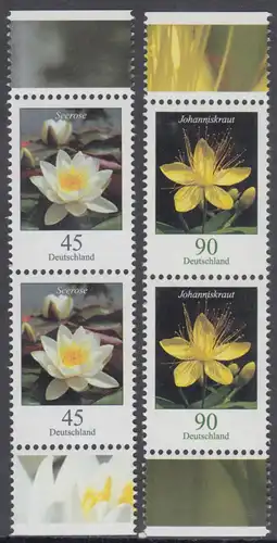BUND 2017 Michel-Nummer 3303-3304 postfrisch SATZ(2) vert.PAARE RÄNDER oben/unten (a)