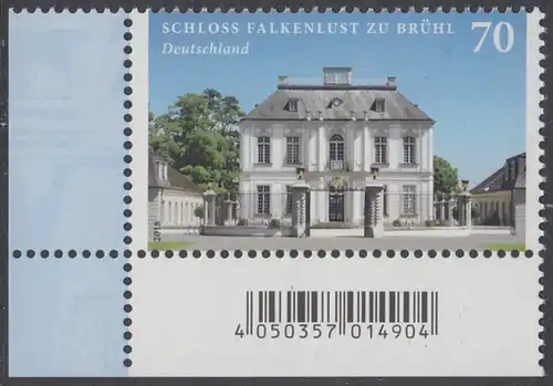 BUND 2018 Michel-Nummer 3354 postfrisch EINZELMARKE ECKRAND unten links