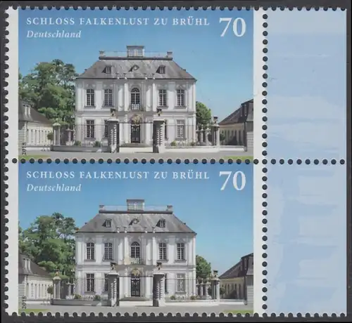 BUND 2018 Michel-Nummer 3354 postfrisch vert.PAAR RÄNDER rechts