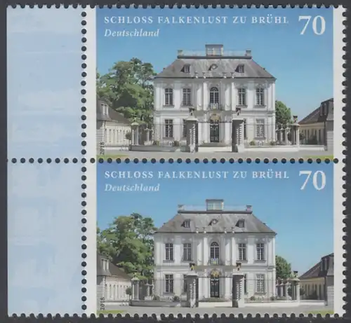 BUND 2018 Michel-Nummer 3354 postfrisch vert.PAAR RÄNDER links