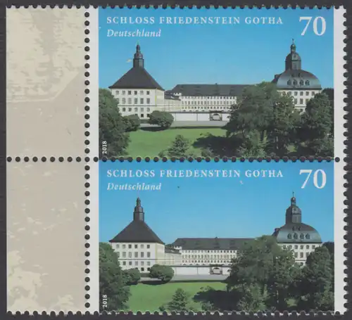 BUND 2018 Michel-Nummer 3366 postfrisch vert.PAAR RÄNDER links