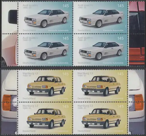 BUND 2018 Michel-Nummer 3367-3368 postfrisch SATZ(2) BLÖCKE RÄNDER rechts/links