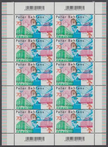 BUND 2018 Michel-Nummer 3373 postfrisch BOGEN(10)