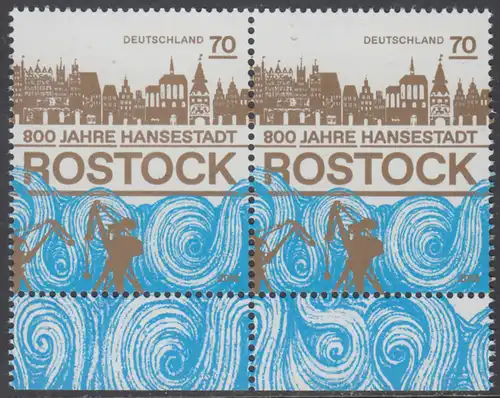 BUND 2018 Michel-Nummer 3395 postfrisch horiz.PAAR RÄNDER unten (a)