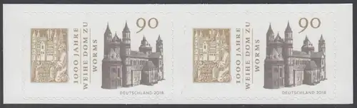 BUND 2018 Michel-Nummer 3398 postfrisch horiz.PAAR -aus MH/selbstklebend-