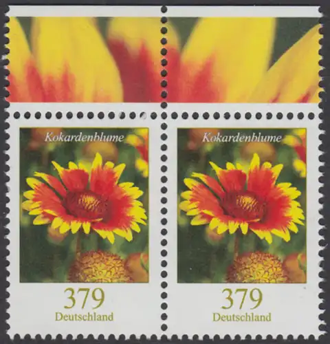 BUND 2018 Michel-Nummer 3399 postfrisch horiz.PAAR RÄNDER oben