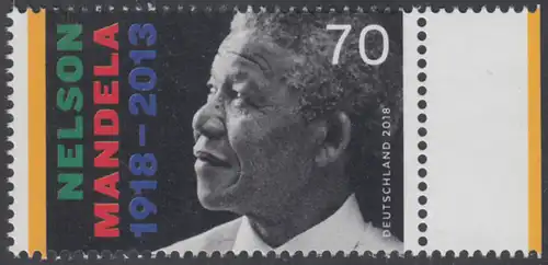 BUND 2018 Michel-Nummer 3404 postfrisch EINZELMARKE RAND rechts (a)