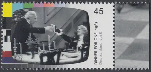 BUND 2018 Michel-Nummer 3415 postfrisch EINZELMARKE RAND rechts (c)