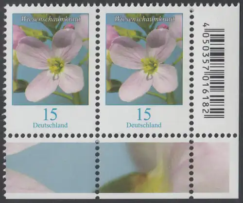 BUND 2018 Michel-Nummer 3424 postfrisch horiz.PAAR ECKRAND unten rechts