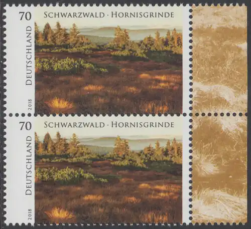 BUND 2018 Michel-Nummer 3428 postfrisch vert.PAAR RÄNDER rechts