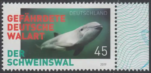 BUND 2019 Michel-Nummer 3436 postfrisch EINZELMARKE RAND rechts (b)