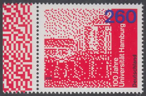 BUND 2019 Michel-Nummer 3449 postfrisch EINZELMARKE RAND links (b)